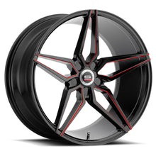Load image into Gallery viewer, SPM8122904015GBRL - Spec-1 SPM-81 22X9 Blank 5X 15mm Gloss Black &amp; Red Machined - Spec-1 Wheels Canada
