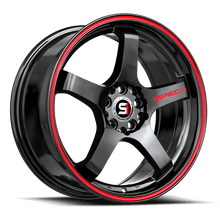 Charger l'image dans la galerie, SPT-3118852338GBRL - Spec-1 SPT-31 18X8.5 5X100 38mm Gloss Black &amp; Red Line - Spec-1 Wheels Canada