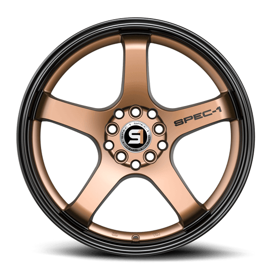 SPT-3117752842MZBL - Spec-1 SPT-31 17X7.5 5X105 42mm Matte Bronze & Black Lip - Spec-1 Wheels Canada