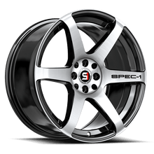 Load image into Gallery viewer, SPT-321892338BM - Spec-1 SPT-32 18X9 5X100 38mm Gloss Black &amp; Machined - Spec-1 Wheels Canada