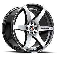Load image into Gallery viewer, SPT-32189BL38BM - Spec-1 SPT-32 18X9 Blank 4X/5X 38mm Gloss Black &amp; Machined - Spec-1 Wheels Canada