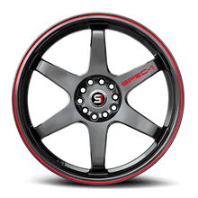 Load image into Gallery viewer, SPT-33159915GBRL - Spec-1 SPT-33 15X9 4X100 15mm Gloss Black &amp; Red Line - Spec-1 Wheels Canada