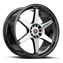 Load image into Gallery viewer, SPT-331985BL38BM - Spec-1 SPT-33 19X8.5 Blank 4X/5X 38mm Gloss Black &amp; Machined - Spec-1 Wheels Canada