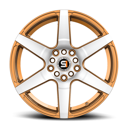 SPT-341672330GGM - Spec-1 SPT-34 16X7 5X100 30mm Gold & Machined - Spec-1 Wheels Canada