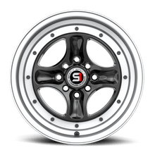 Charger l'image dans la galerie, SPT-35158925BML - Spec-1 SPT-35 15X8 4X100 25mm Gloss Black &amp; Machined Lip - Spec-1 Wheels Canada