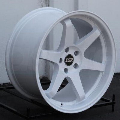 90551422 SR07WHT - ESR SR07 19X10.5 5X114.3 22mm Gloss White - ESR Wheels Canada