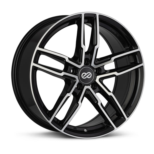 511-880-4445BKM - Enkei SS05 18X8 5X112 45mm Black Machined - Enkei Wheels Canada