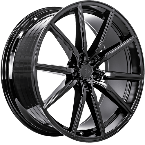 SS112092251 - Sentali Street SS1 20X9 5X112 25mm Gloss Black - Sentali Street Wheels Canada