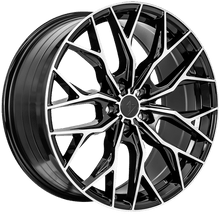 Charger l'image dans la galerie, SS2518851354 - Sentali Street SS2 18X8.5 5X114.3 35mm Gloss Black Machined Face - Sentali Street Wheels Canada