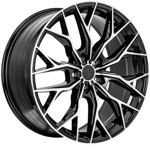 SS2519851354 - Sentali Street SS2 19X8.5 5X114.3 35mm Gloss Black Machined Face - Sentali Street Wheels Canada