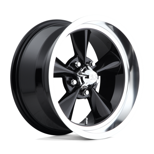 U10717706140 - US Mag U107 Standard 17X7 5X120.65  1mm Gloss Black - US Mag Wheels Canada