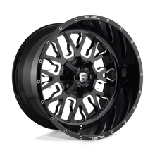 Charger l'image dans la galerie, D61120901857 - Fuel Off-Road D611 Stroke 20X9 8X180 20mm Gloss Black Milled - Fuel Off-Road Wheels Canada