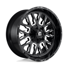 Load image into Gallery viewer, D61122001757 - Fuel Off-Road D611 Stroke 22X10 8X170 10mm Gloss Black Milled - Fuel Off-Road Wheels Canada