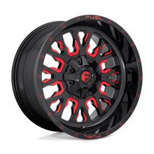 Load image into Gallery viewer, D61222201747 - Fuel Off-Road D612 Stroke 22X12 8X170 -44 mm Gloss Black Red Tinted Clear - Fuel Off-Road Wheels Canada