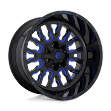 Charger l'image dans la galerie, D64522201747 - Fuel Off-Road D645 Stroke 22X12 8X170 -44 mm Gloss Black Blue Tinted Clear - Fuel Off-Road Wheels Canada