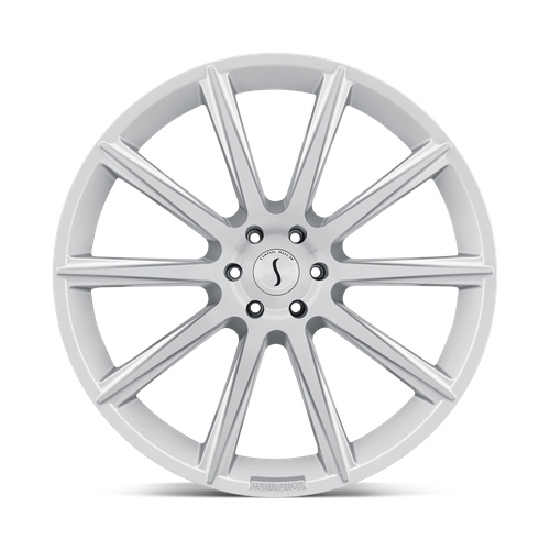 2295ZUS305120S76 - Status Zeus 22X9.5 5X120  30mm Silver W/ Brushed Face - Status Wheels Canada