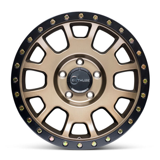 ENTW142908+00GD - Enthuze Seeker 20X9 5X127 0mm Gold w/ Black Lip - Enthuze Wheels Canada