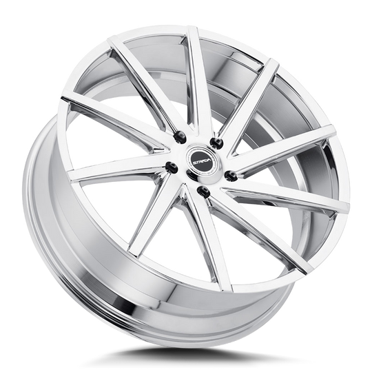 S41051235 - Strada S41 Sega 20X8.5 5x112 35mm Chrome - Strada Wheels Canada