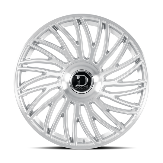 SESTO-229500GSBF18 - Dolce Luxury Sesto 22X9.5 Blank ET 18mm Gloss Sliver Brush Face - Dolce Luxury Wheels Canada
