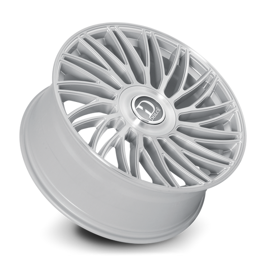 SESTO-241036GSBF25 - Dolce Luxury Sesto 24X10 6X135 / 6X139.7 ET 25mm Gloss Sliver Brush Face - Dolce Luxury Wheels Canada