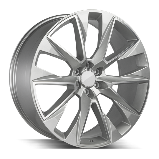 R202-463931SM - Strada OE Replica R202 Silverado 24X10 6X139.7 31mm Silver Machined - Strada OE Replica Wheels Canada