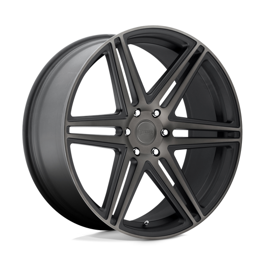 S123229577+30 - DUB S123 Skillz 22X9.5 6X139.7  30mm Matte Black Double Dark Tint - DUB Wheels Canada