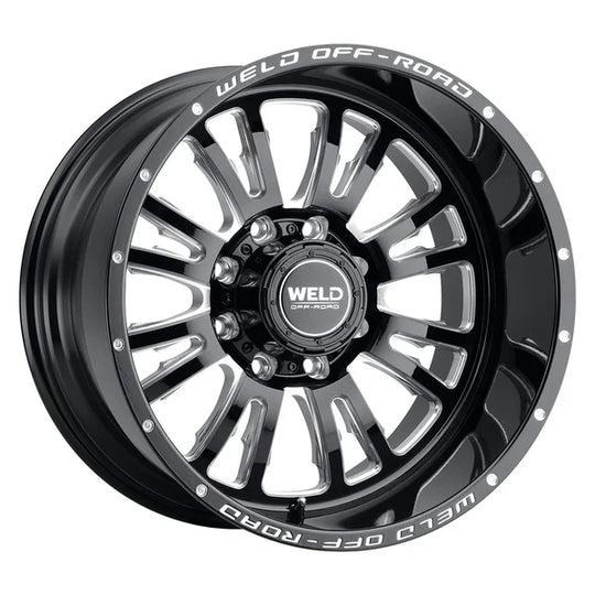 W15802082475 - Weld Off-Road Slingblade 20X12 8X165.1 ET -44mm Gloss Black Milled - Weld Off-Road Wheels Canada