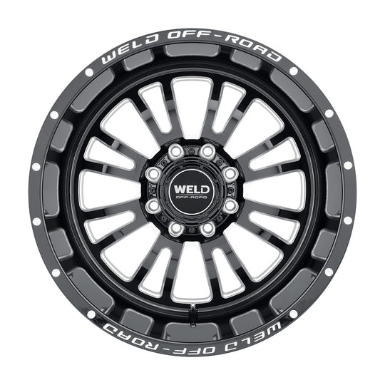 W15809070500 - WELD Off-Road Slingblade 20X9 5X150 / 5X139.7 0mm Gloss Black Milled - WELD Off-Road Wheels Canada