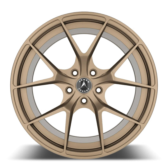 B161-1880-23-111 - Armed Street Sniper 18X8 5X120 ET 30mm Bronze - Armed Street Wheels Canada