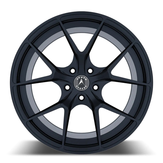 B165-1880-16-111 - Armed Street Sniper 18X8 5X114.3 ET 30mm Matte Black - Armed Street Wheels Canada