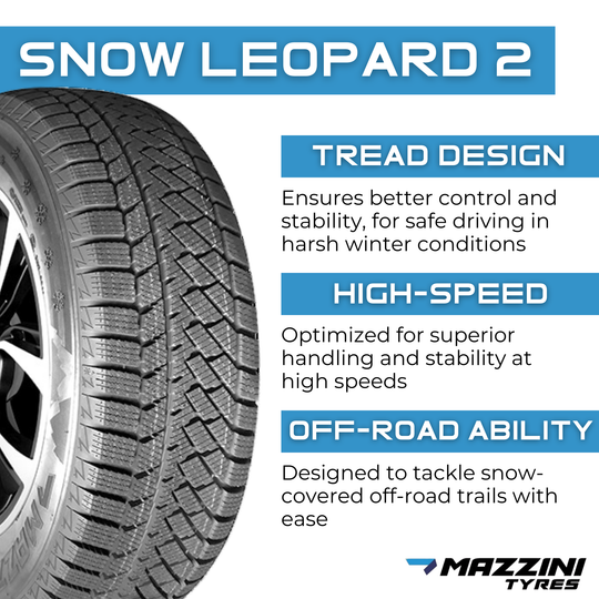 WMZ2055516A-2PK 205/55R16 Mazzini Snow Leopard 2 94T - 2 Pack Mazzini Tires Canada