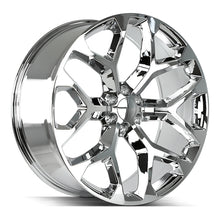Charger l'image dans la galerie, R176-063924 - Strada OE Replica R176 Snowflake 20X9 6X139.7 24mm Chrome - Strada OE Replica Wheels Canada