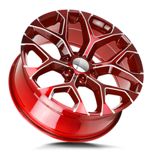 Load image into Gallery viewer, R176-263931RML - Strada OE Replica R176 Snowflake 22X9 6X139.7 31mm Candy Red Milled - Strada OE Replica Wheels Canada