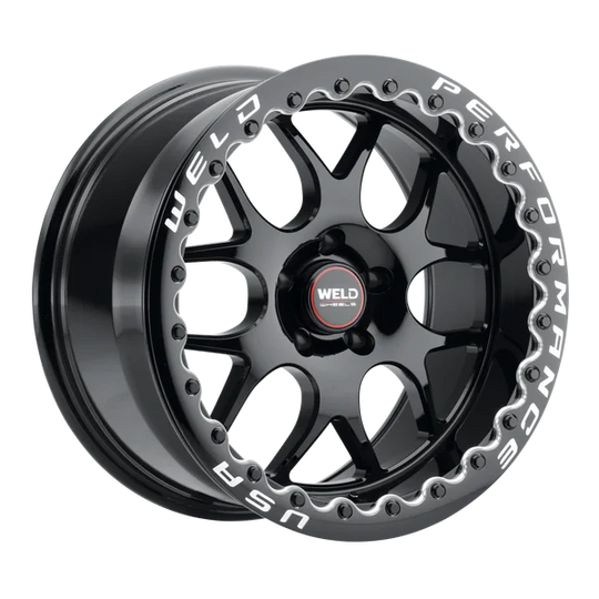 S91180067P00 - Weld Street Performance Solana Beadlock 18X10 5X114.3 ET 0mm Gloss Black - Weld Street Performance Wheels Canada
