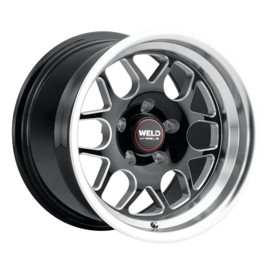 S16080045P40 - Weld Street Performance Solana Drag 18X10 5X112 ET 40mm Gloss Black Milled - Weld Street Performance Wheels Canada