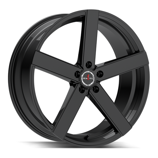 G0108551435GB - Ignite G01 Spark 20X8.5 5X114.3 35mm All Gloss Black - Ignite Wheels Canada