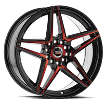 Charger l'image dans la galerie, SP-5417753842BMR - Spec-1 Racing SP-54 17X7.5 5X114.3 ET 42MM Gloss Black &amp; Red Machined - Spec-1 Racing Wheels Canada