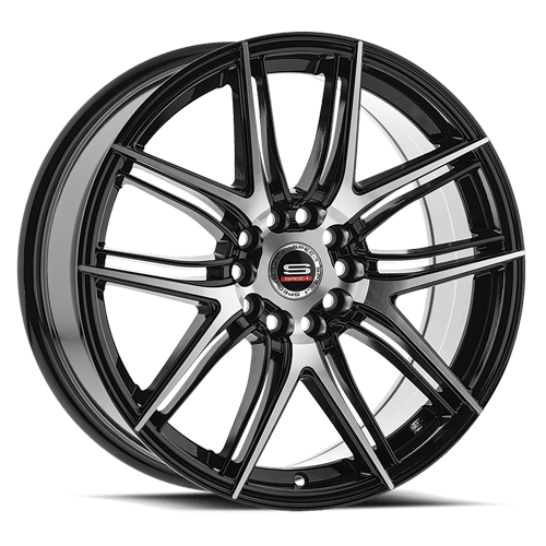 SP-5617753642BM - Spec-1 Racing SP-56 17X7.5 5X112 ET 42MM Gloss Black & Machined - Spec-1 Racing Wheels Canada