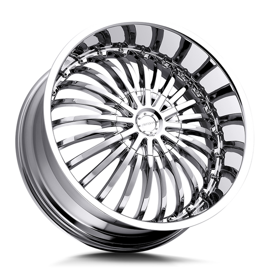 S16050115 - Strada S16 Spina 20X8 5X115 / 5X120.65 15mm Chrome - Strada S16 Wheels Canada