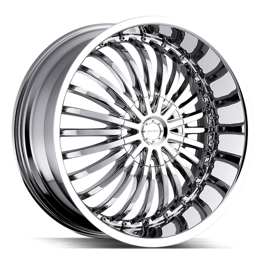 S16050240 - Strada S16 Spina 20X8 5X112 / 5X115 40mm Chrome - Strada S16 Wheels Canada