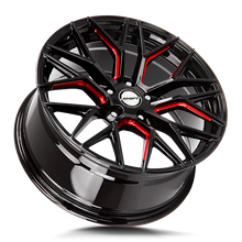 Load image into Gallery viewer, H33851235GBMLR - Shift H33 Spring 18X8 5x112 35mm Gloss Black Candy Red Milled - Shift Wheels Canada