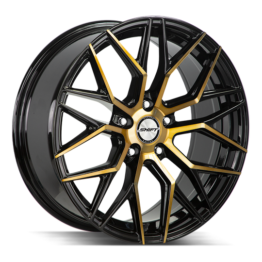 H33051435BMBZ - Shift H33 Spring 20X8.5 5x114.3 35mm Black Machined Bronze - Shift Wheels Canada