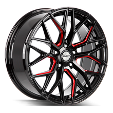 Load image into Gallery viewer, H33852035GBMLR - Shift H33 Spring 18X8 5x120 35mm Gloss Black Candy Red Milled - Shift Wheels Canada