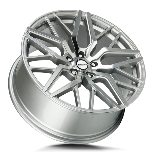H33851435SM - Shift H33 Spring 18X8 5x114.3 35mm Silver Machined - Shift Wheels Canada