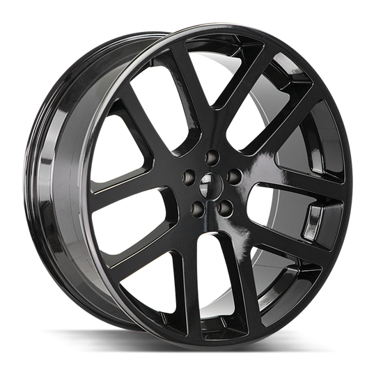 R107-453925GB - Strada OE Replica R107 Srt10 24X10 5x139.7 25mm All Gloss Black - Strada OE Replica Wheels Canada