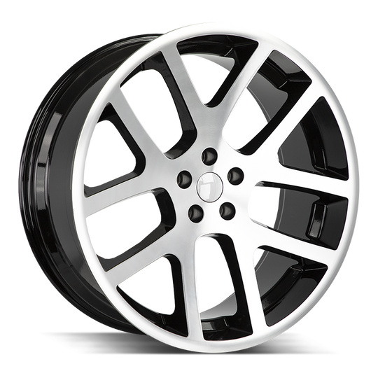 R107-453925GBM - Strada OE Replica R107 Srt10 24X10 5x139.7 25mm Gloss Black Machined - Strada OE Replica Wheels Canada