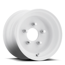 Load image into Gallery viewer, 0821654266B - Carlstar Standard 8X7 4X101.6 ET 0mm White with Red and Blue Strips - Carlstar Wheels Canada