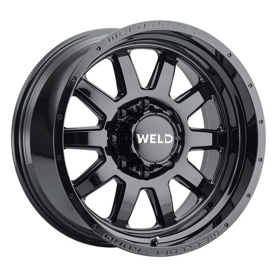 W16809018501 - Weld Off-Road Stealth 20X9 8X180 ET 0mm Gloss Black - Weld Off-Road Wheels Canada