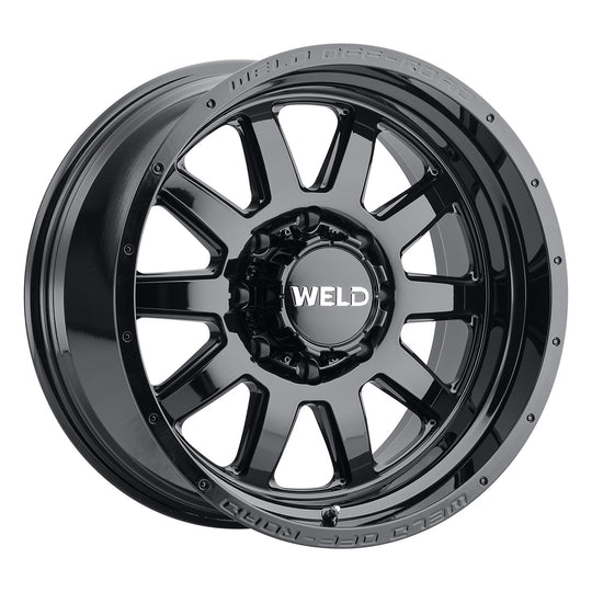 W16800018475 - WELD Off-Road Stealth 20X10 8X180 -18mm Gloss Black - WELD Off-Road Wheels Canada