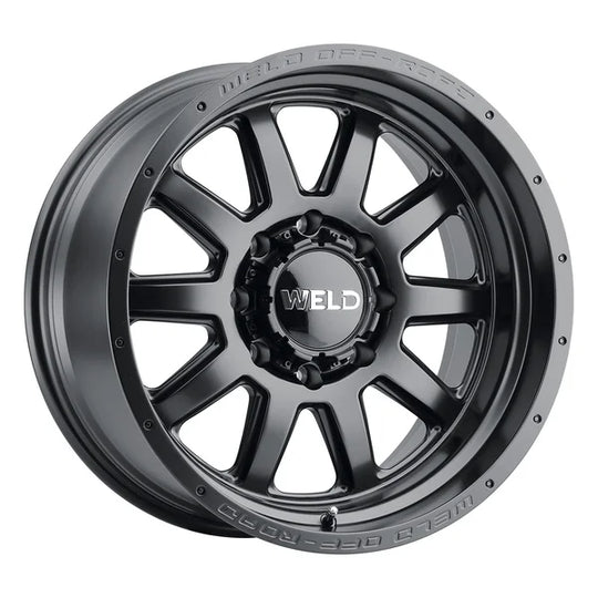 W10109018501 - Weld Off-Road Stealth 20X9 8X180 ET 0mm Satin Black - Weld Off-Road Wheels Canada